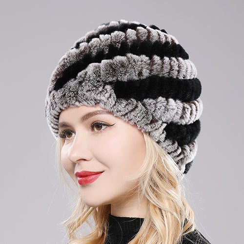 Women Winter Warm Fur Hat Snow Cap Winter Hats for Women Fluffy Hat-Winter Hats-Arimonz-coffee black-Arimonz