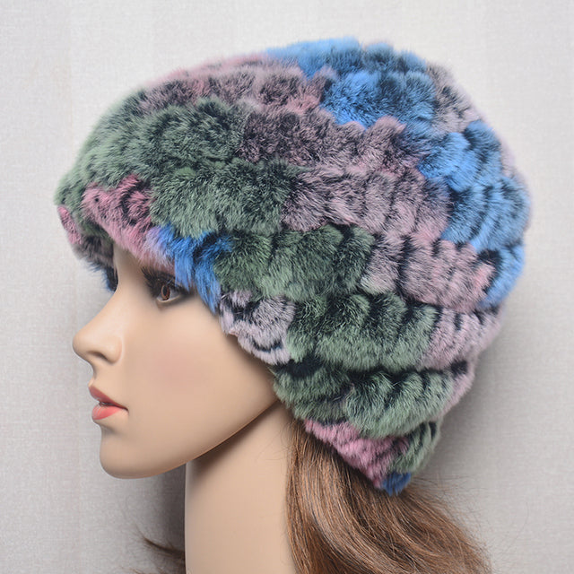 Women Winter Warm Fur Hat Snow Cap Winter Hats for Women Fluffy Hat-Winter Hats-Arimonz-color 4-Arimonz