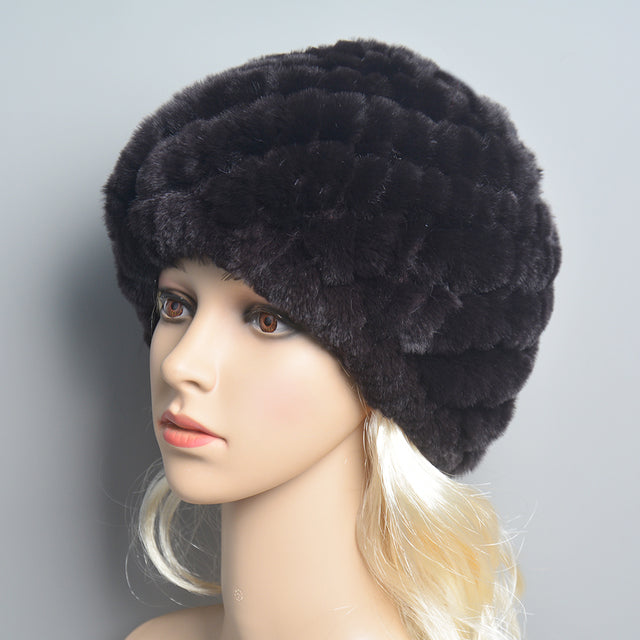 Women Winter Warm Fur Hat Snow Cap Winter Hats for Women Fluffy Hat-Winter Hats-Arimonz-dark brown-Arimonz