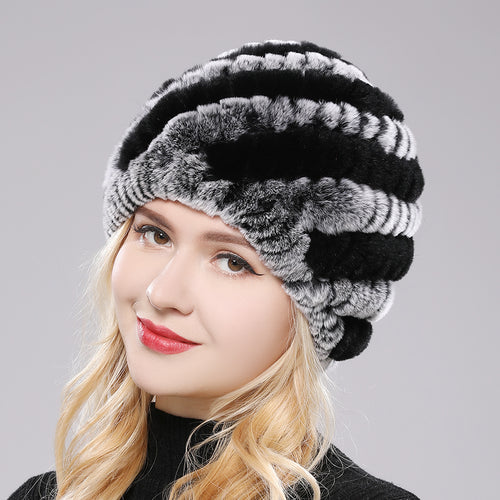 Women Winter Warm Fur Hat Snow Cap Winter Hats for Women Fluffy Hat-Winter Hats-Arimonz-Arimonz