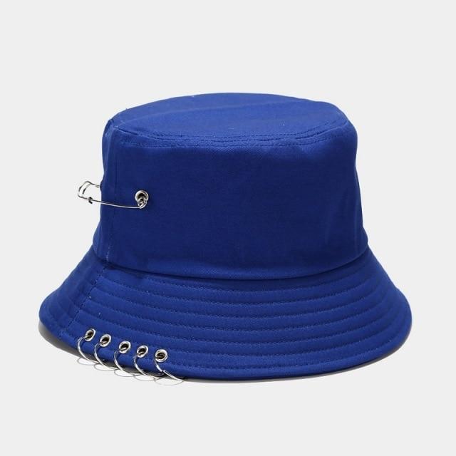 Women's Bucket Hat Women Flat Fashion Bob Hat Fishing Summer Cap-Bucket Hats-Arimonz-Blue-Arimonz