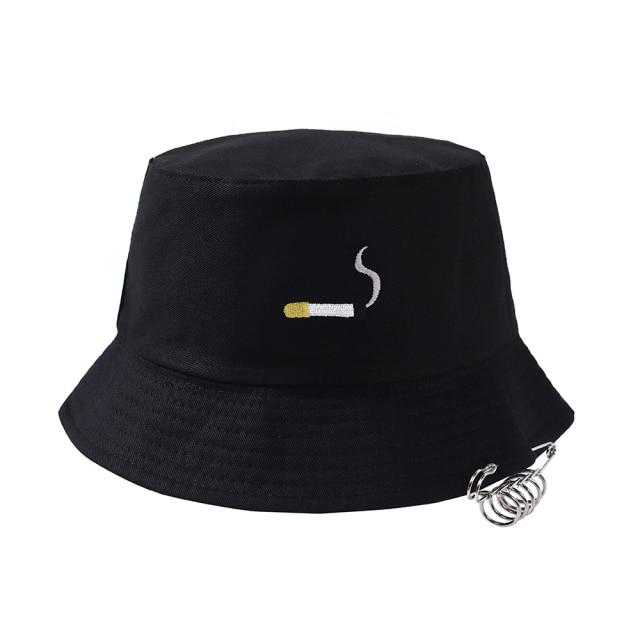 Women's Bucket Hat Women Flat Fashion Bob Hat Fishing Summer Cap-Bucket Hats-Arimonz-Cigarette-Arimonz
