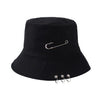 Women's Bucket Hat Women Flat Fashion Bob Hat Fishing Summer Cap-Bucket Hats-Arimonz-deep black-Arimonz