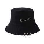 Women's Bucket Hat Women Flat Fashion Bob Hat Fishing Summer Cap-Bucket Hats-Arimonz-deep black-Arimonz