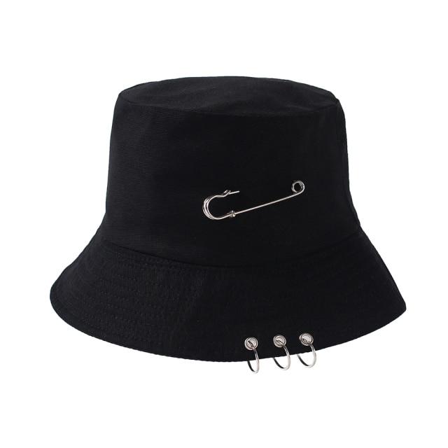 Women's Bucket Hat Women Flat Fashion Bob Hat Fishing Summer Cap-Bucket Hats-Arimonz-deep black-Arimonz