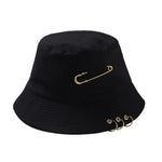 Women's Bucket Hat Women Flat Fashion Bob Hat Fishing Summer Cap-Bucket Hats-Arimonz-Gold-Arimonz