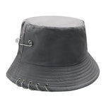 Women's Bucket Hat Women Flat Fashion Bob Hat Fishing Summer Cap-Bucket Hats-Arimonz-Gray-Arimonz