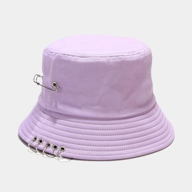 Women's Bucket Hat Women Flat Fashion Bob Hat Fishing Summer Cap-Bucket Hats-Arimonz-Light Purple-Arimonz