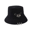 Women's Bucket Hat Women Flat Fashion Bob Hat Fishing Summer Cap-Bucket Hats-Arimonz-Love-Arimonz