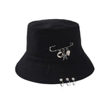 Women's Bucket Hat Women Flat Fashion Bob Hat Fishing Summer Cap-Bucket Hats-Arimonz-Love-Arimonz