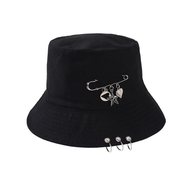 Women's Bucket Hat Women Flat Fashion Bob Hat Fishing Summer Cap-Bucket Hats-Arimonz-Love-Arimonz