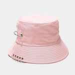Women's Bucket Hat Women Flat Fashion Bob Hat Fishing Summer Cap-Bucket Hats-Arimonz-Pink-Arimonz