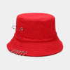 Women's Bucket Hat Women Flat Fashion Bob Hat Fishing Summer Cap-Bucket Hats-Arimonz-Red-Arimonz