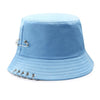 Women's Bucket Hat Women Flat Fashion Bob Hat Fishing Summer Cap-Bucket Hats-Arimonz-Sky Blue-Arimonz