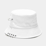 Women's Bucket Hat Women Flat Fashion Bob Hat Fishing Summer Cap-Bucket Hats-Arimonz-White-Arimonz