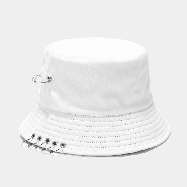 Women's Bucket Hat Women Flat Fashion Bob Hat Fishing Summer Cap-Bucket Hats-Arimonz-White-Arimonz