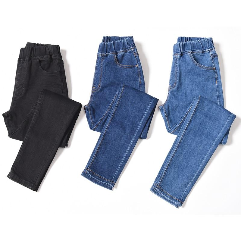 Women's Elastic High Waist Skinny Jeans Skinny Stretch Denim Pants-Skinny Jeans-Arimonz-Arimonz