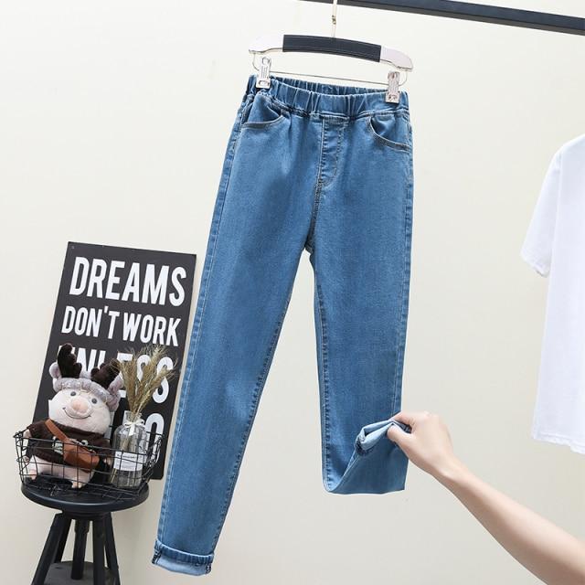 Women's Elastic High Waist Skinny Jeans Skinny Stretch Denim Pants-Skinny Jeans-Arimonz-S-Light blue-Arimonz