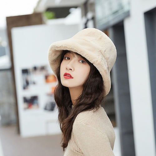 Womens Felt Hat Winter Fedora Hat Women Felt Hats Bucket Hat Women-Bucket Hats-Arimonz-Arimonz