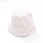 Womens Felt Hat Winter Fedora Hat Women Felt Hats Bucket Hat Women-Bucket Hats-Arimonz-White-Arimonz