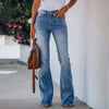 Women's Flared Jeans Fashion Vintage Casual High Waist Flare Pants-Skinny Jeans-Arimonz-Arimonz