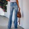 Women's Flared Jeans Fashion Vintage Casual High Waist Flare Pants-Skinny Jeans-Arimonz-Arimonz