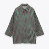 Women's Geometric Pattern Print Long-sleeved Button-down Shirt-Wear To Work Sets-Arimonz-blouse 2-XS-Arimonz