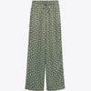 Women's Geometric Pattern Print Long-sleeved Button-down Shirt-Wear To Work Sets-Arimonz-trousers 2-XS-Arimonz