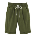 Women's Lace-Up Shorts Pockets High Waist Casual Summer Shorts-Shorts-Arimonz-Army Green-S-Arimonz