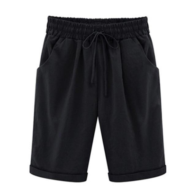 Women's Lace-Up Shorts Pockets High Waist Casual Summer Shorts-Shorts-Arimonz-Black-S-Arimonz