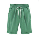 Women's Lace-Up Shorts Pockets High Waist Casual Summer Shorts-Shorts-Arimonz-Grass Green-S-Arimonz