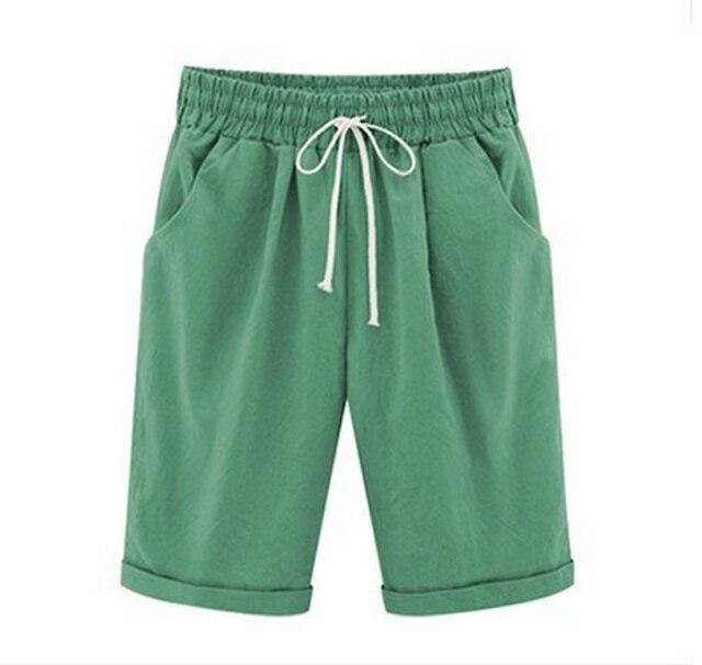Women's Lace-Up Shorts Pockets High Waist Casual Summer Shorts-Shorts-Arimonz-Grass Green-S-Arimonz