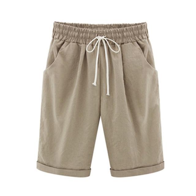 Women's Lace-Up Shorts Pockets High Waist Casual Summer Shorts-Shorts-Arimonz-Khaki-S-Arimonz