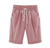 Women's Lace-Up Shorts Pockets High Waist Casual Summer Shorts-Shorts-Arimonz-Pink-S-Arimonz