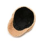Women's Lamb Wool Baseball Cap Autumn and Winter Painter Cap-Women's Caps-Arimonz-Arimonz