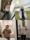 Womens Puffer Jacket Fashion Loose Patchwork Parka Solid Warm Outwear-Bomber Coats-Arimonz-Arimonz