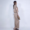 Women's Tracksuit Clothing Crop Top Pants Outfit Two-piece Set-Wear To Work Sets-Arimonz-Arimonz