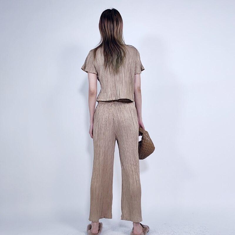 Women's Tracksuit Clothing Crop Top Pants Outfit Two-piece Set-Wear To Work Sets-Arimonz-Arimonz