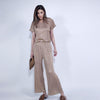 Women's Tracksuit Clothing Crop Top Pants Outfit Two-piece Set-Wear To Work Sets-Arimonz-Arimonz