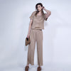 Women's Tracksuit Clothing Crop Top Pants Outfit Two-piece Set-Wear To Work Sets-Arimonz-Arimonz