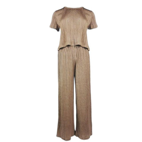 Women's Tracksuit Clothing Crop Top Pants Outfit Two-piece Set-Wear To Work Sets-Arimonz-Arimonz