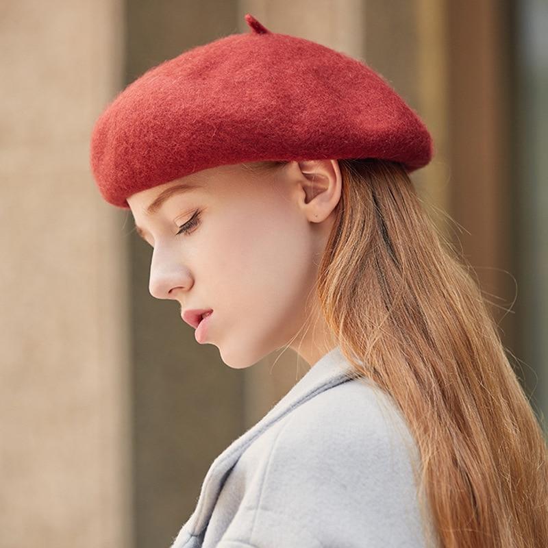 Wool French Lolita Beret For Women In 13 Colors-Hats-Arimonz-Arimonz