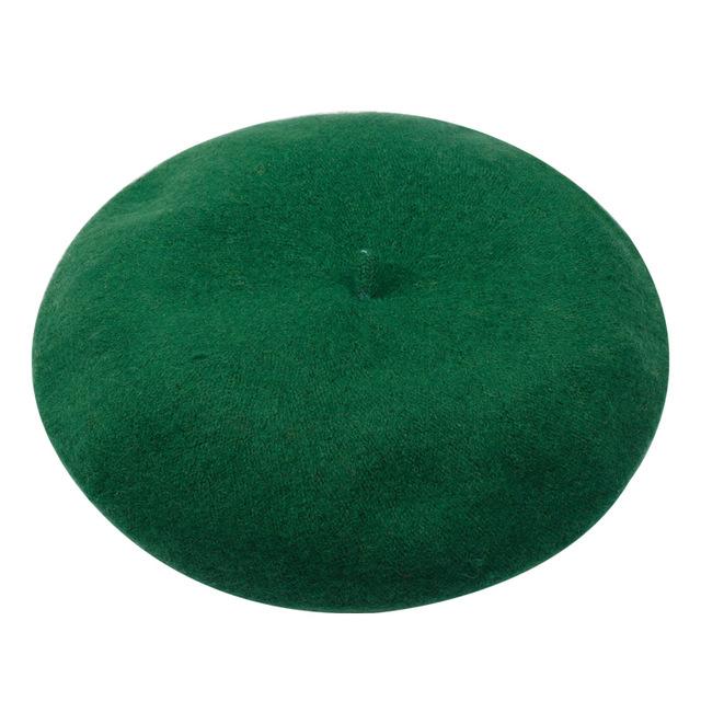 Wool French Lolita Beret For Women In 13 Colors-Hats-Arimonz-green-Arimonz