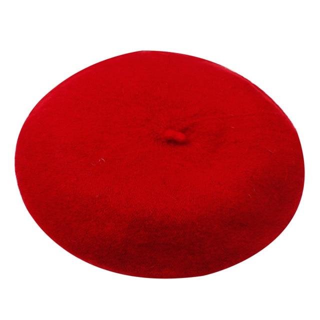 Wool French Lolita Beret For Women In 13 Colors-Hats-Arimonz-red-Arimonz