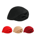 Wool Lucy Bow Beret For Women In 4 Colors-Hats-Arimonz-Arimonz