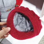 Wool Women's Fashion Hat Plush Knitted Wind Shield Ear Guard-Winter Hats-Arimonz-Arimonz