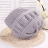 Wool Women's Fashion Hat Plush Knitted Wind Shield Ear Guard-Winter Hats-Arimonz-Arimonz