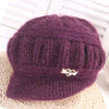 Wool Women's Fashion Hat Plush Knitted Wind Shield Ear Guard-Winter Hats-Arimonz-Purple-Arimonz