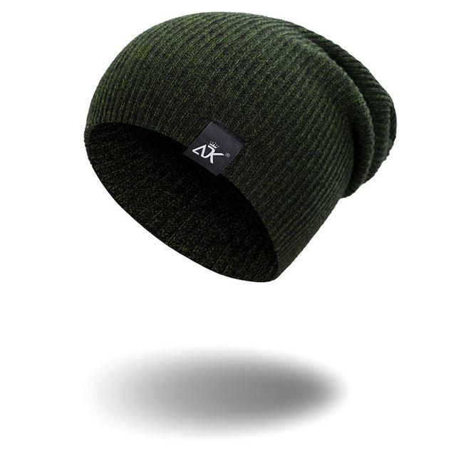 Wool Women's Hat Knitting Versatile Simple Solid Winter Hat-Winter Hats-Arimonz-Dark Grey-Arimonz