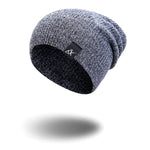 Wool Women's Hat Knitting Versatile Simple Solid Winter Hat-Winter Hats-Arimonz-Gray-Arimonz